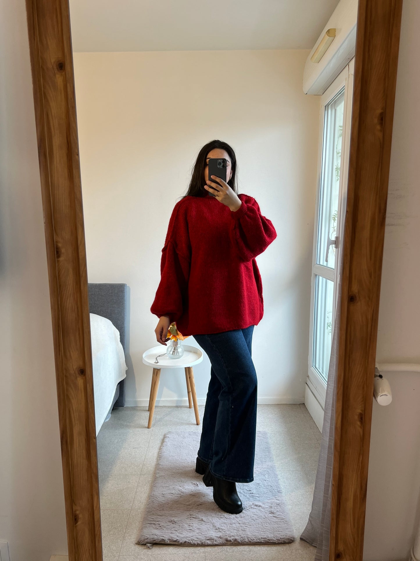 Pull OVERSIZE ( rouge )