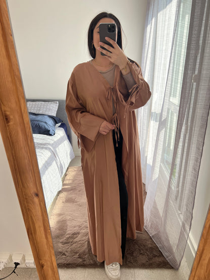 Abaya perle beige