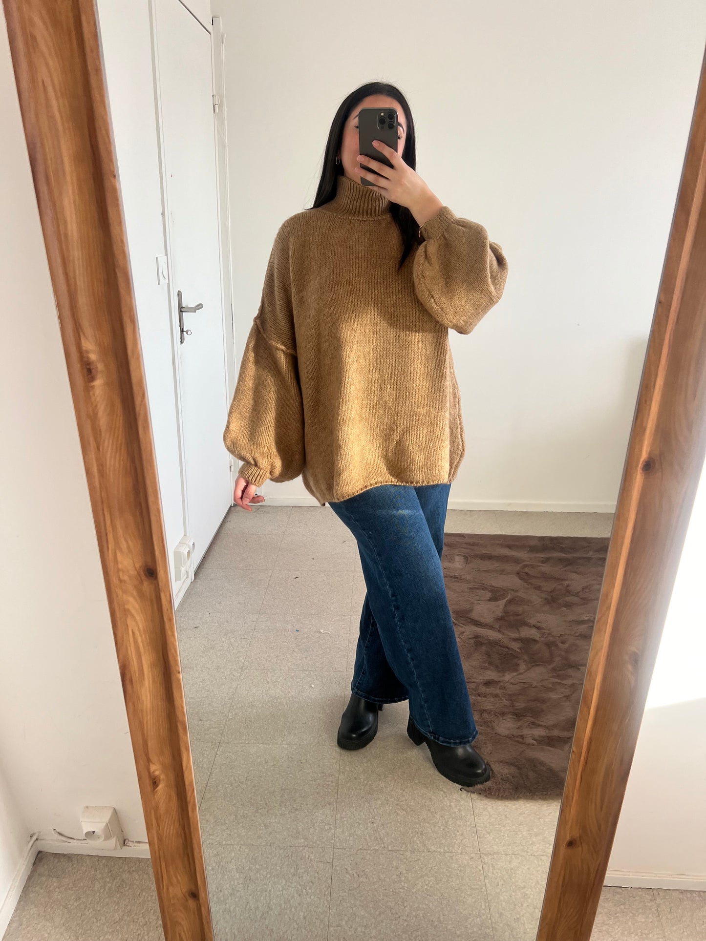 Pull OVERSIZE ( beige camel )