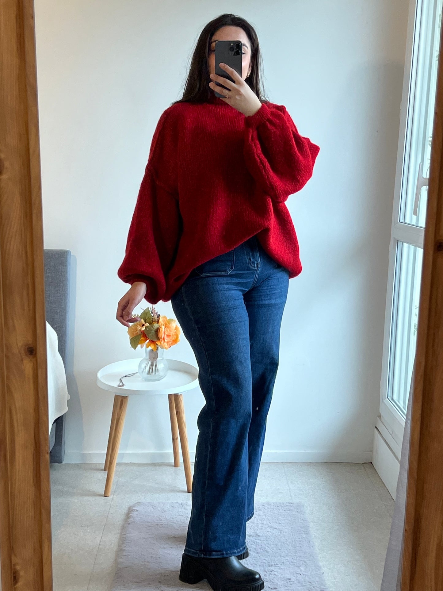 Pull OVERSIZE ( rouge )