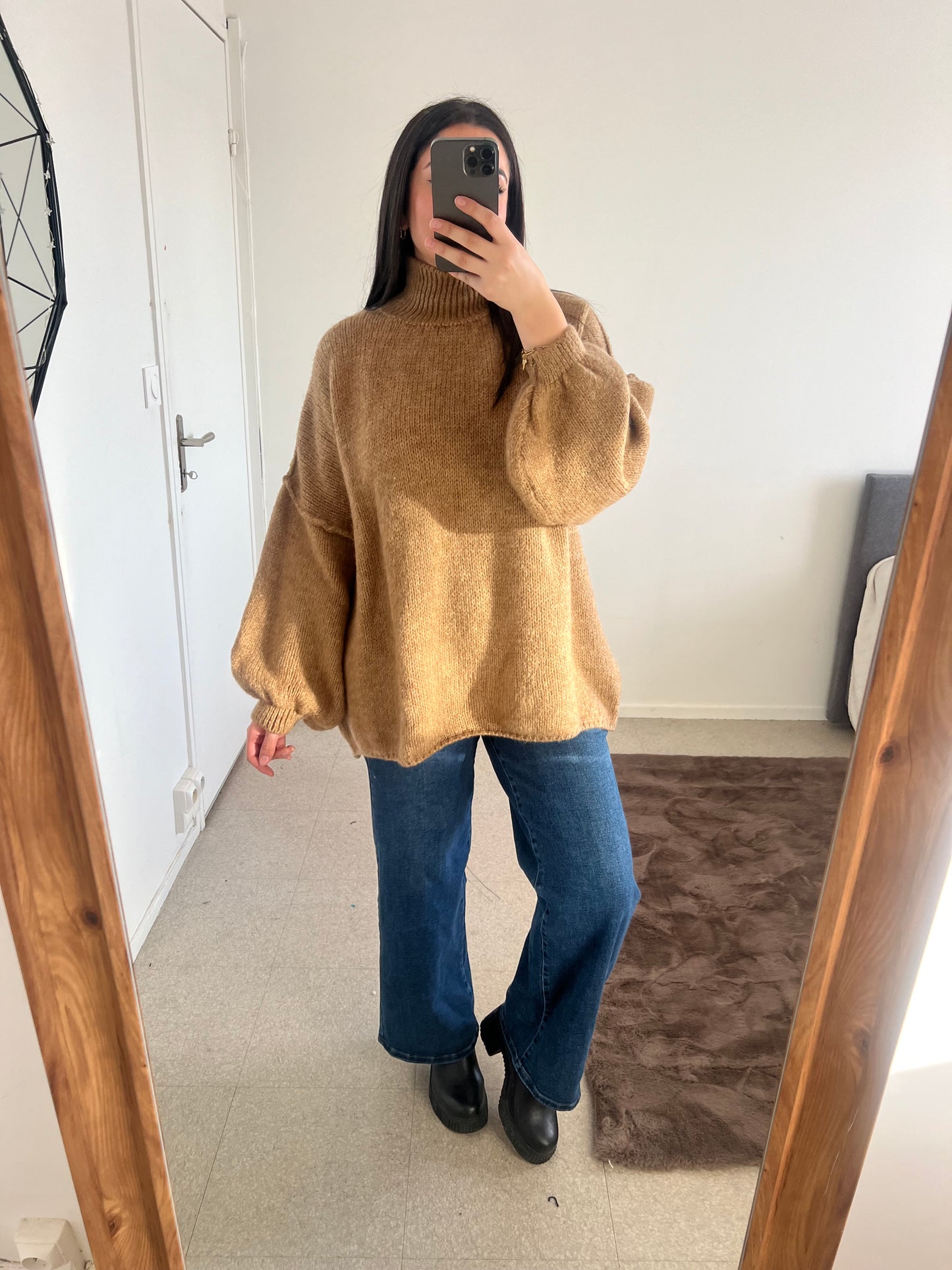 Pull OVERSIZE ( beige camel )